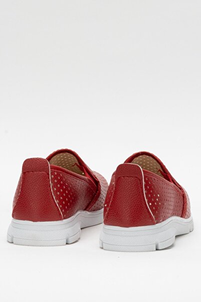 Liger Women's Ballerina Comfortable Lightweight Shoes Red