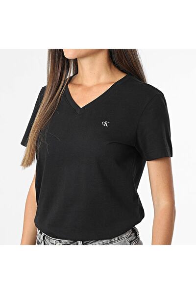 Calvin Klein Γυναικείο μπλουζάκι κανονικής εφαρμογής 100% βαμβακερό με λαιμόκ...