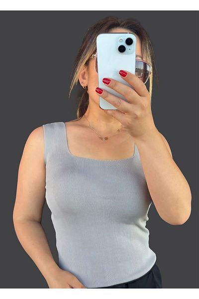 Shopriva Square Neck Sweater Blouse Sweater Undershirt