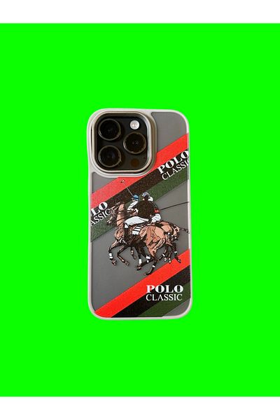 Polo Ralph Lauren Phone case compatible with iPhone 16 PRO, Polo Ralph Lauren, gray, red, green