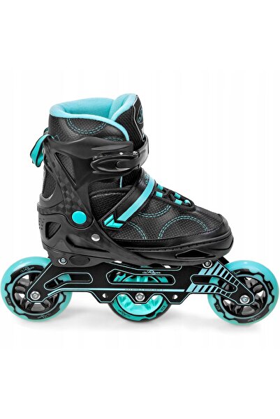 Raven Raven Arden Big Wheels Adjustable Roller Skates, Black/Turquoise, L(36-40)