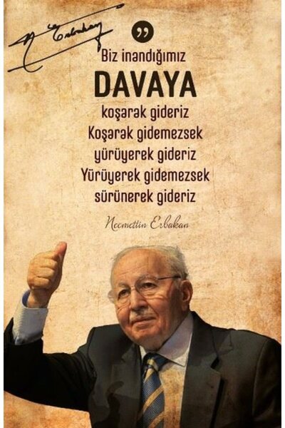 Dava Adamı Yayınları Necmeddin Erbakan Ajandası (Ciltli)