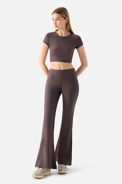 Superstacy Melina High Waist Flared Leggings Light Purple Sports Leggings