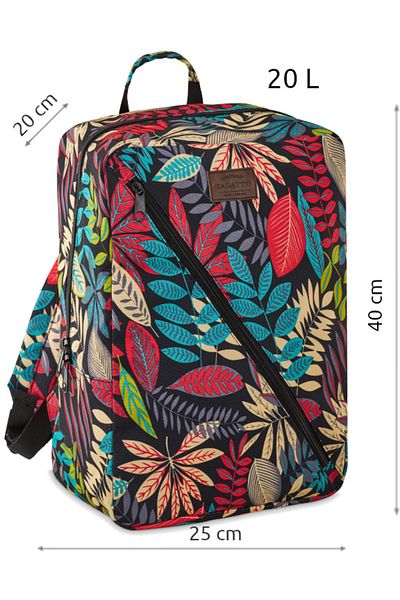 zagatto Cabin backpack 40x20x25 cm, multicolor, 20L, waterproof, Wizz Air/Ryanair approved, ZG768