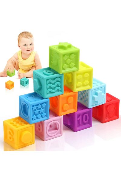Smart Vibe Set 10 Cuburi Senzoriale Montessori FlexiBlox Indiggo