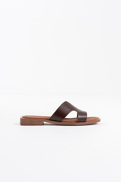 Zerenyus Παντόφλες Fergei Premium Bitter Brown από γνήσιο δέρμα