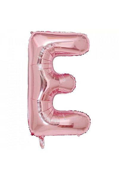 Maxee Birthday Balloon, Letter E, Pink, 40 Cm
