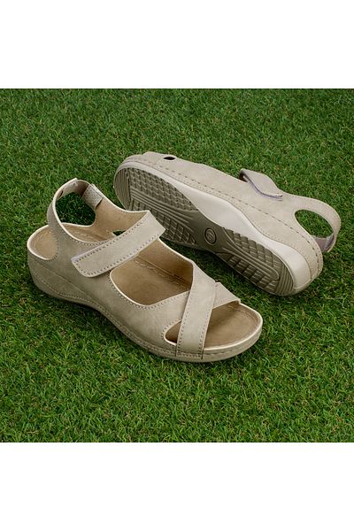 Tellus Women's sandals Tellus 25-15, Beige - 38