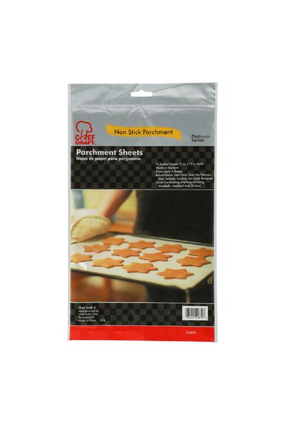 Chef Craft 12-Piece Platinum Series Non Stick Parchment Paper White 12 x 15inch