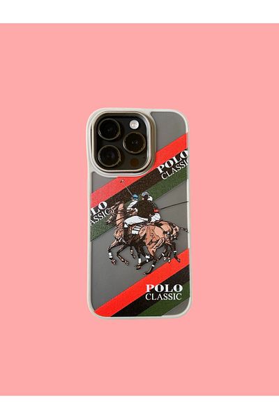 Polo Ralph Lauren Phone case compatible with iPhone 13, Polo Ralph Lauren, gray, red, green