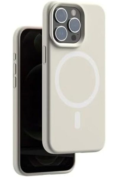 Generic For iPhone 16 Pro Max Magnetic Case [ Compatible with MagSafe ] Slim Fit Silicone Soft Rubber Bumper