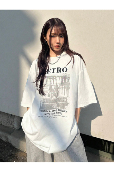 COHERENT Unisex Ανδρικά/Γυναικεία RETRO Προσαρμοσμένα εμπριμέ μπλουζάκια από ...