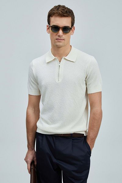 Lufian 111090092 Aren ανδρικό βαμβακερό μπλουζάκι T-shirt Ανδρικό μπλουζάκι λευκό