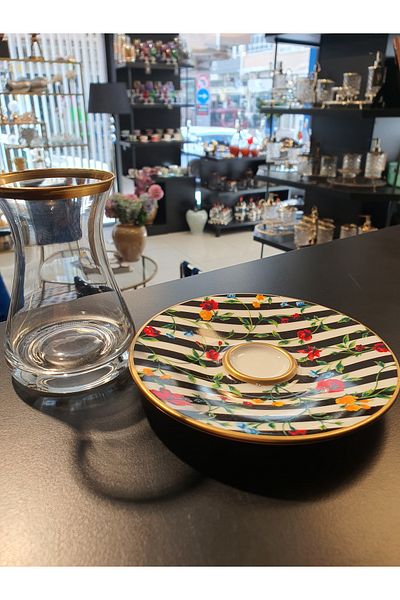 Canba Glazze Bolero Ala Tea Set 6 Person 12 Pieces