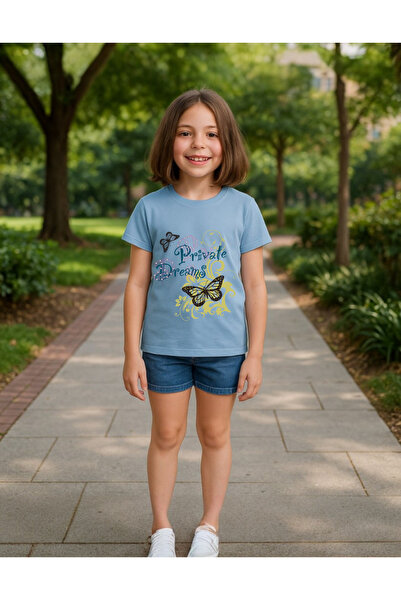 Windy Island Μπλουζάκι για κορίτσια με λαιμόκοψη και πεταλούδα στο πίσω μέρος...