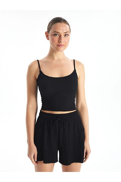 LC Waikiki LCW U-Neck Straight Strap Women's Crop