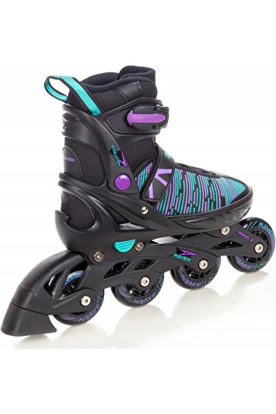 Raven Raven Cande Adjustable Rollers, Black/Purple, L(38-42)