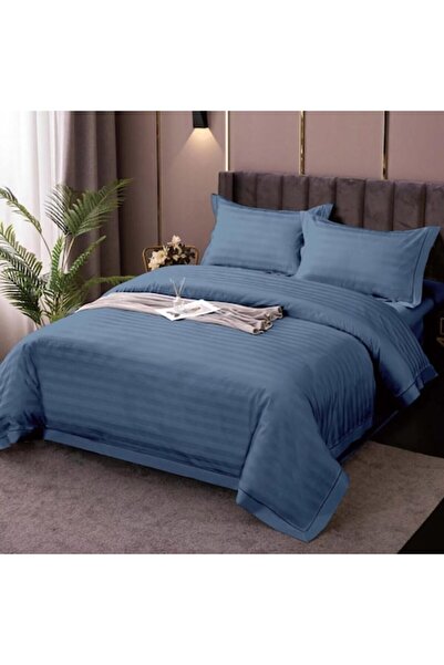 OEM Lenjerie de pat OrizzFlare Damask bumbac, format din 4 piese, pat dublu, 230 x 250 cm