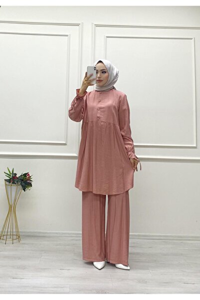 moda acar Strawberry Fabric Pants Suit