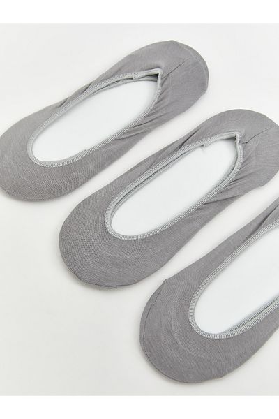 LC Waikiki Women's Plain Ballerina Socks 3-Pack
