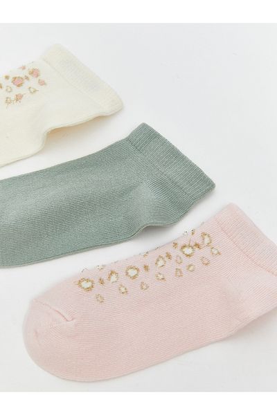 LC Waikiki Bedruckte Baby-Mädchen-Socken im 3er-Pack