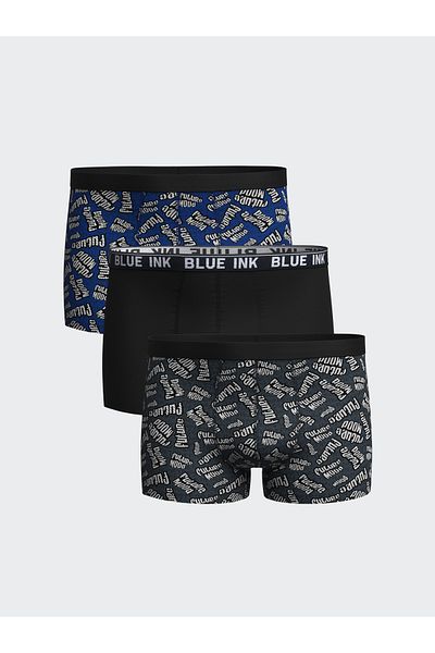 LC Waikiki Standard Fit Cotton Flexible Ανδρικό Boxer 3 τεμαχίων