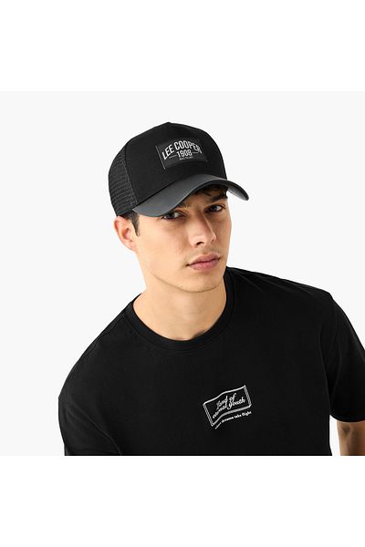 Lee Cooper Lee Cooper Logo Detail Panelled Cap with Snap Back Closure