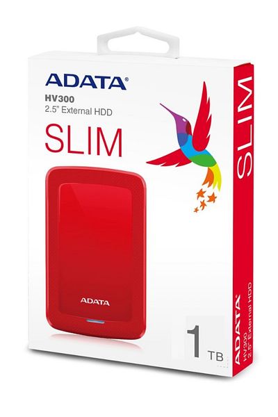 Adata HV300 External HDD Slim Hard Drive | Compatible with PS5 XBOX