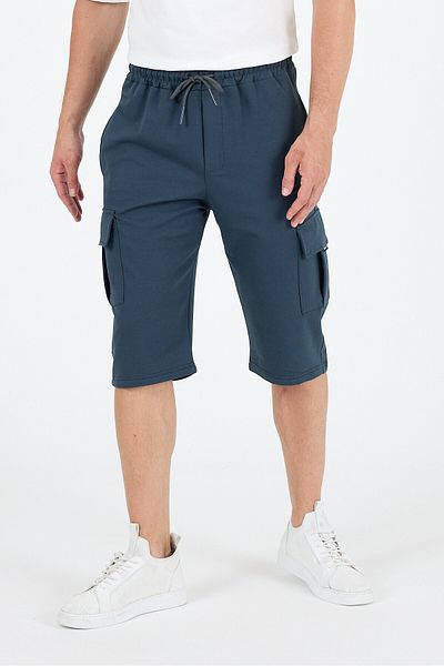 Rodi Comfortable Fit Summer Men's Cargo Pocket Capri Pocket Shorts Suitable for Daily and Sports Use 3330