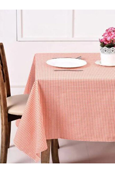 GOLDRİSE Piti Checkered Cotton Table Cloth Picnic Cloth Nostalgic Cloth 140*140 cm