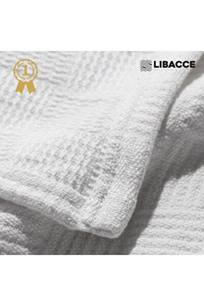 Libacce Industrial Products Single 100% Cotton Checkerboard Patterned Bedspread Hotel Type Luxury Pique 140X230 cm