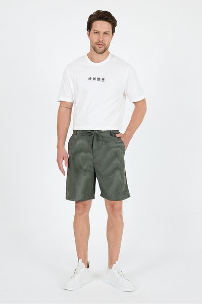 Rodi Men's Striped Pocket Summer Shorts - Comfortable Fit Stylish Shorts Suitable for Sports and Daily Use 2314