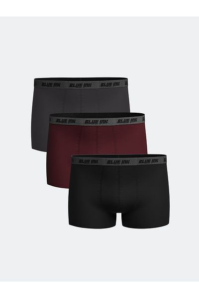 LC Waikiki Standard Fit Cotton Flexible Ανδρικό Boxer 3 τεμαχίων