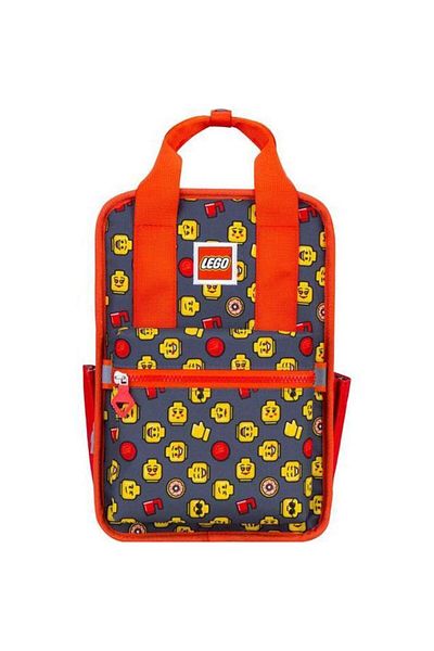 LEGO Rucsac Casual Lego Tribini Fun Small, design Heads and Cup, rosu, 21 x 13 x 32 cm