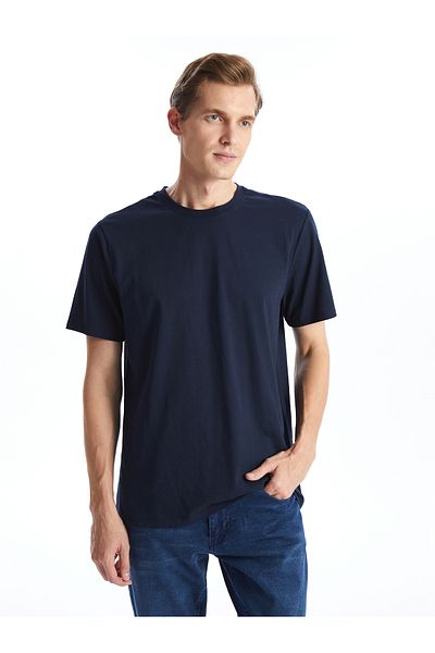 LC Waikiki Ανδρικό T-Shirt από βαμβακερό χτενισμένο λαιμό