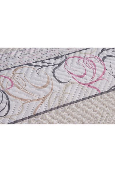 bursa çeyiz Patterned Quilted Ultrasonic Double Bedspread 3 Pieces