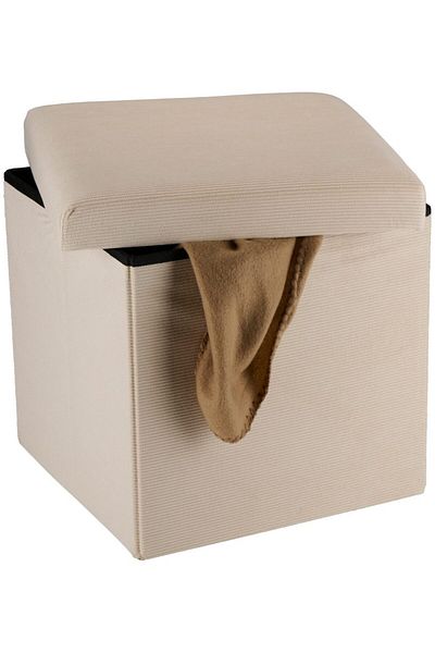 Excellent Beige storage chair