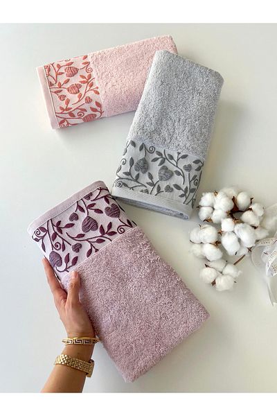 sarra 50X90 Hürrem 3-Piece Towel V2