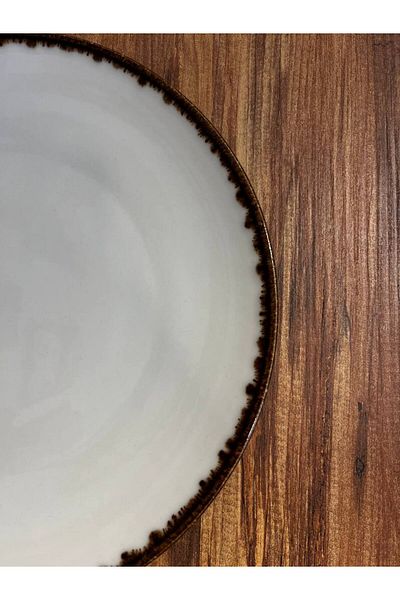 ColorCraft Porcelain Presentation Plate 30cm Hotel Series Pizza Size Golden Gilding Tulu Porcelain