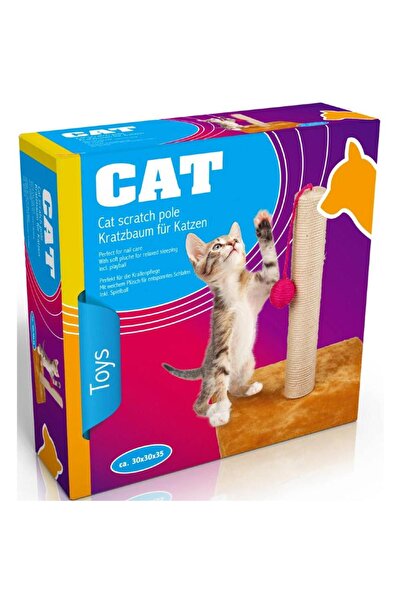 Pet Comfort Cat scratching post with toy 30 cm