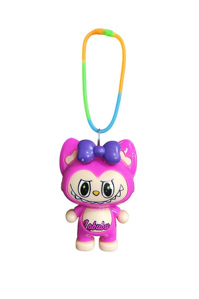 Ayver Labubu Figure Colorful Plastic Bracelet Detachable Figure Toy 1Pcs