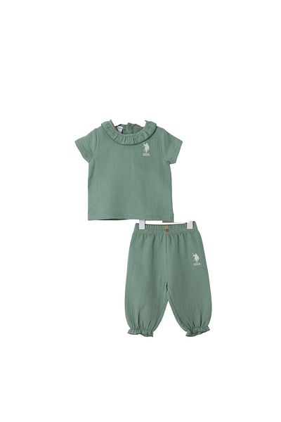 U.S. Polo Assn. Baby Girl Double Set