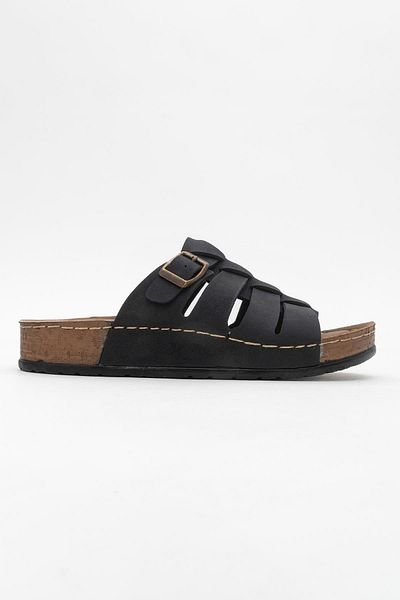 CCWAY AYAKKABI Women's Buckle 4-Piece Slippers