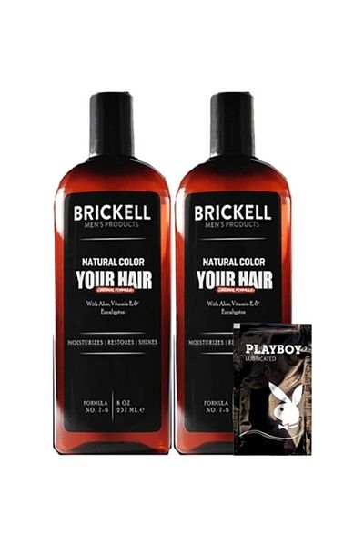 Enseb Brickell Men's Anti-White 2 Pcs 237 ml Beard Care Shampoo + Gift Gel Gzystr:0308