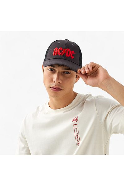 SP Characters Embroidered Trucker Cap with Buckled Strap Closure