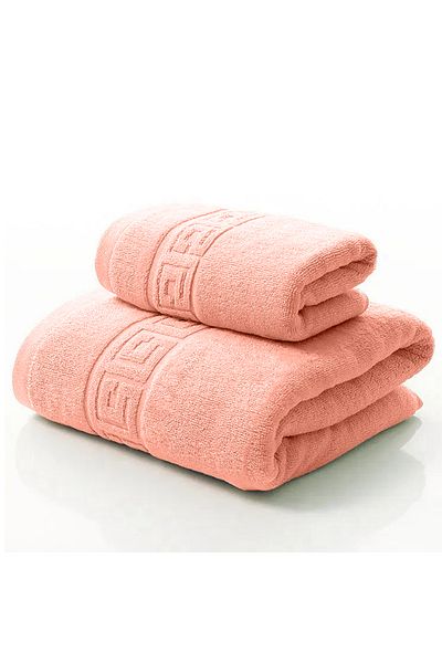 Modis Set of 2 Bath Towels, 100% Cotton, thickness 500 gr/sqm, 50X90 cm, 70x140 cm