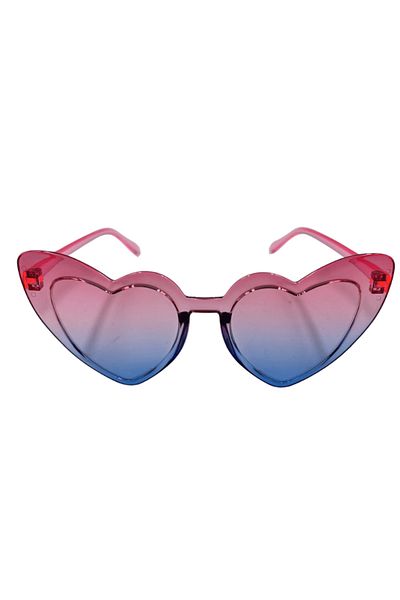 kidspartim Party Glasses Mica Heart Model Blue Pink