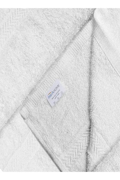 RISHAHOME 100% Cotton White Bath Towel 70x140 cm – Soft & Absorbent – Premium Collection
