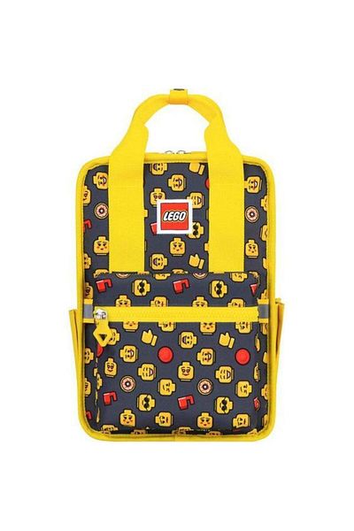 LEGO Lego Tribini Fun Small Casual Backpack, Heads and Cup design, yellow, 21 x 13 x 32 cm
