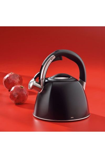 Kela Vitus stainless steel whistling kettle 2.4 l, matte black